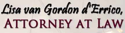 Lisa van Gordon dErrico, Attorney at Law logo