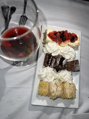 Dessert platter