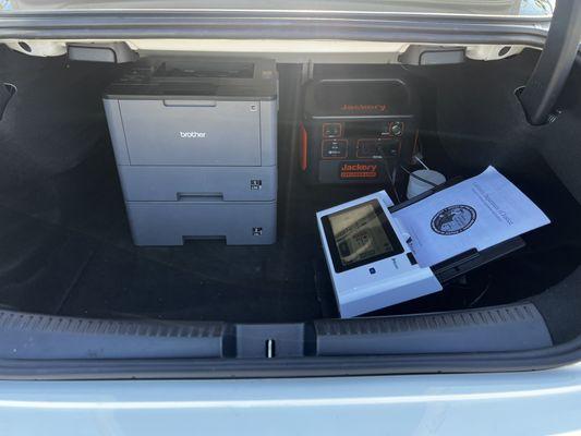 Mobile Dual-Tray Printer and Scanner