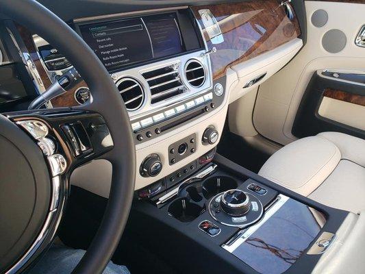 Interior on Rolls Royce Ghost