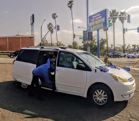 Yucaipa 100% Hand Car Wash is terrific! All hand car wash!