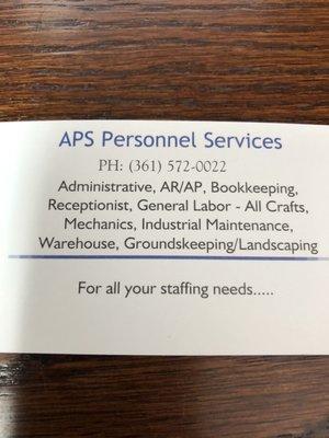 These are some of the services that we provide.