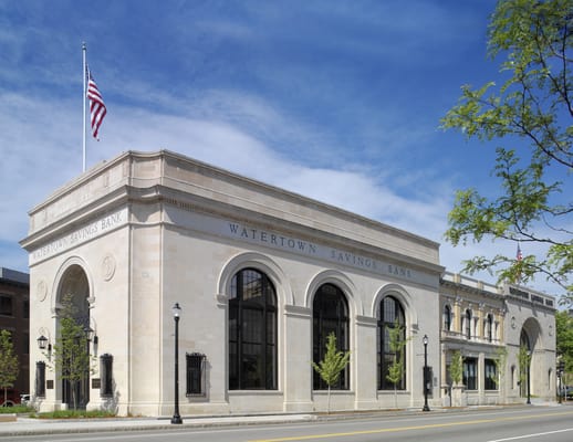 Watertown Savings Bank headquarters in Watertown Square