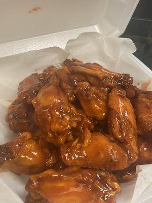 Honey hot wings