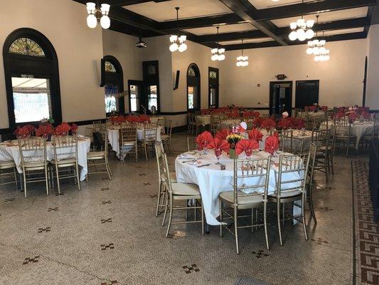 The beautiful dining room setup from Penn Bistro at Beaver Station!