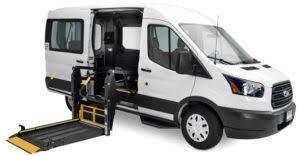 Vans are equipped with either a motorized lift or ramp for safe and secure entry and exit.