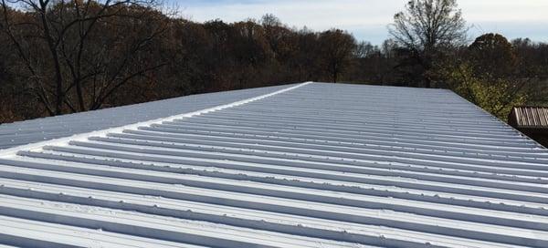 This roof is recoated and ready for whatever this coming winter can throw at it!