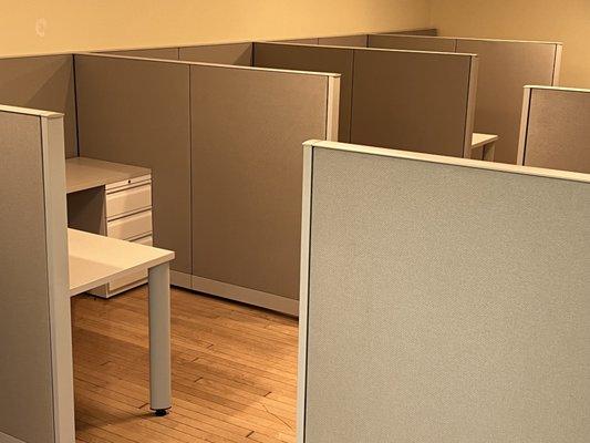 My six cubicles. Steelcase Answer.