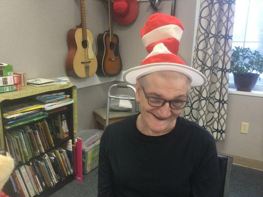 Harry D, celebrating Dr. Seuss Day