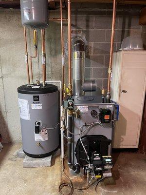 New Weil McLean Oil Fired Boiler with Indirect Domestic Storage Tank