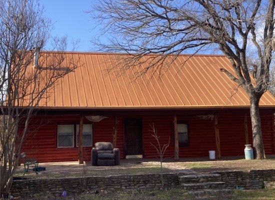 Copper standing seam in Granbury, TX