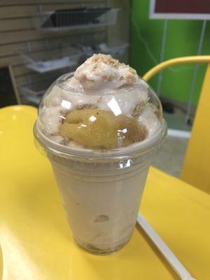 Peach cobbler shake!