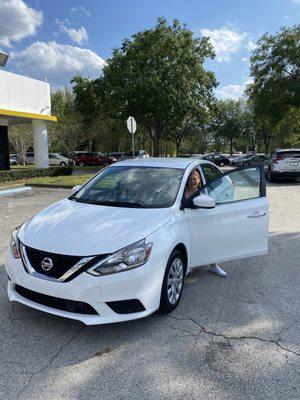 Our daughter and her new "whip"