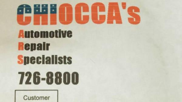 Chiocca's Automotive Repair Specialists