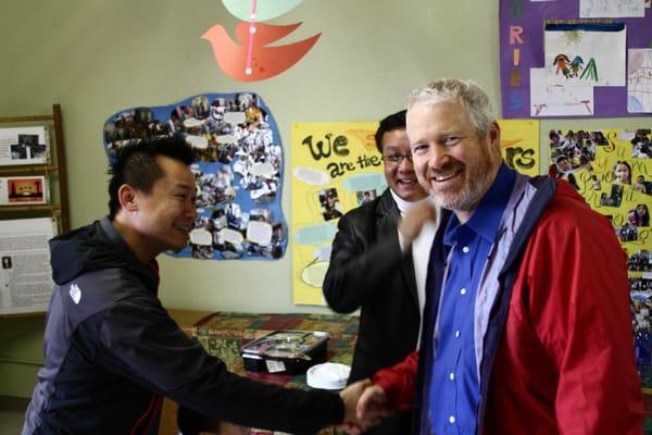 Mayor Mike McGinn stops in for a visit!