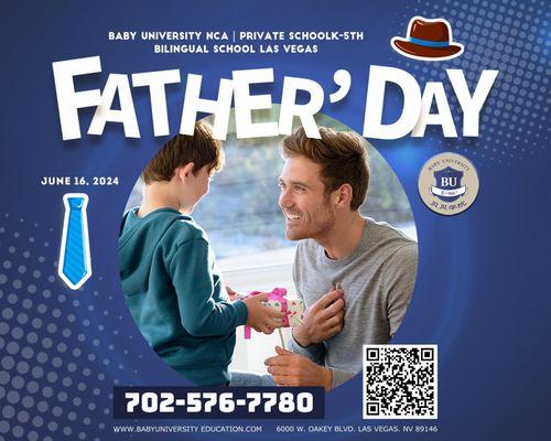 "Celebrating Fatherhood: Happy Father's Day from Baby University, Las Vegas!"