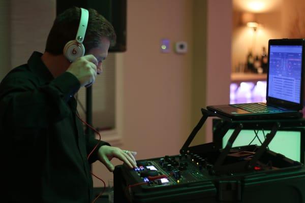 Our DJ Santo, doing what he loves for almost 15 years.