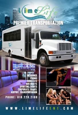 Detroit Party Bus, Prom, Wedding and Airport Transportation.