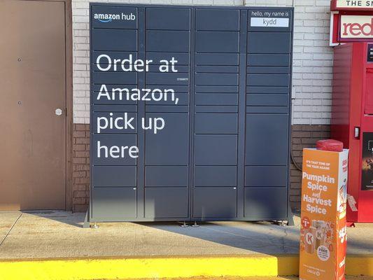 My favorite new spot to pick up Amazon packages.