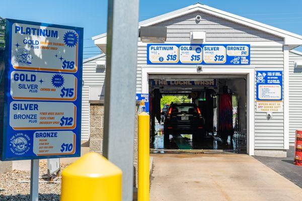 Soft touch tunnel to clean your car.