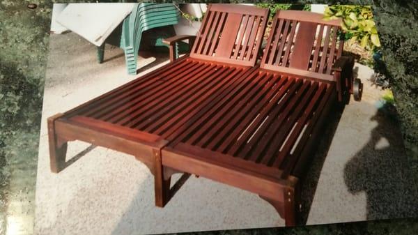 Refinished lounge chairs.