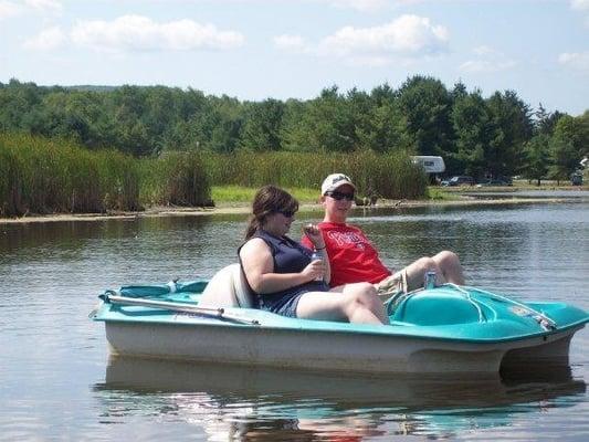 complementary use of paddle boats