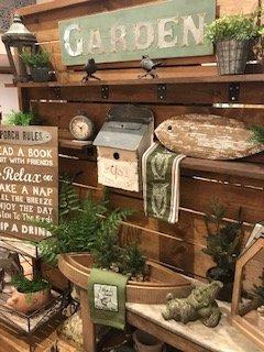 Garden, fishing, camping, and lake décor and gift items