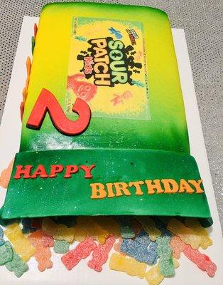 Sour patch kids Cake