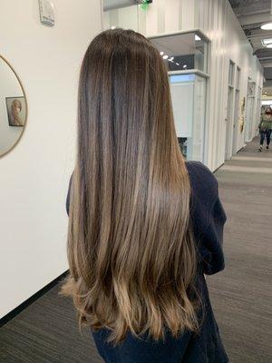 Subtle balayage client