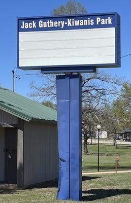 Park sign