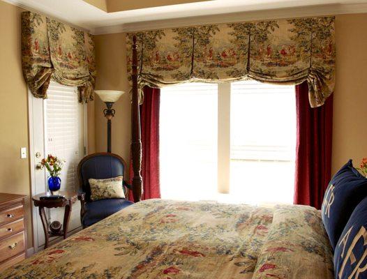 Traditional top treatments tie together good room design.