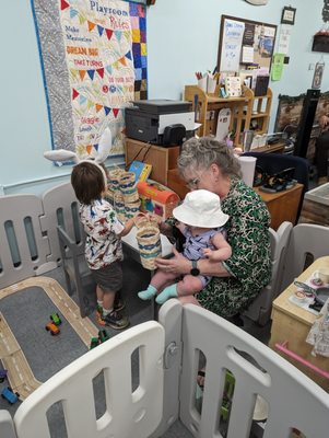 Kids area where kids can play while parents shop