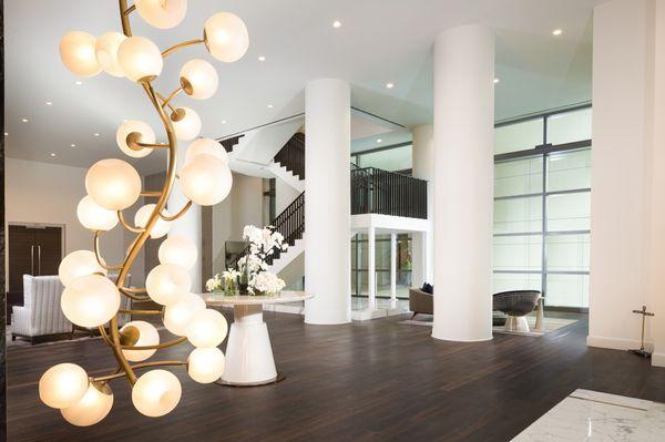 Extraordinary Lobby with 20' Ceilings