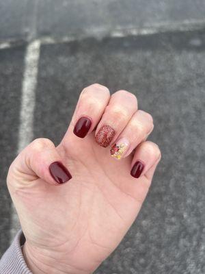 Fall SNS nails by Mia