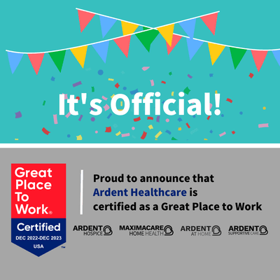 We just got certified as a Great Place to Work!