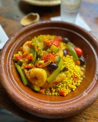 Shrimp tagine