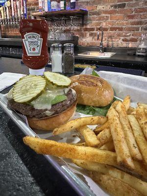 Fire alarm burger - half assembled