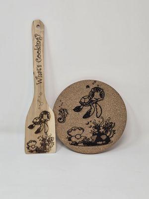 Trivet and spoon