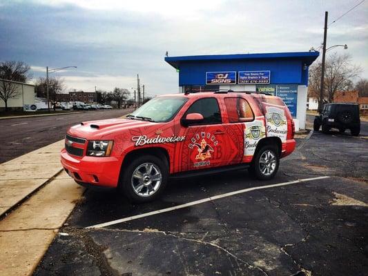 Chevrolet Tahoe Wrap - Budweiser Graphics