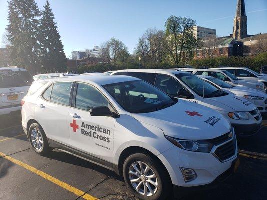 Fleet of Red Cross vehicles ready to Sound the Alarm! (2019)