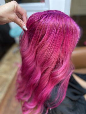 Pretty pink hair