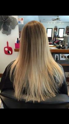 Blonde ombré.