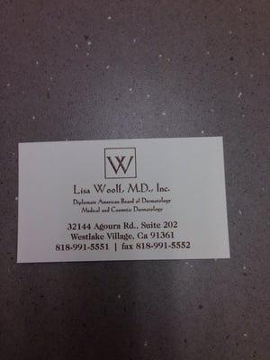 Moved to this address.  This business card was photographed in their office on 2/5/2014.