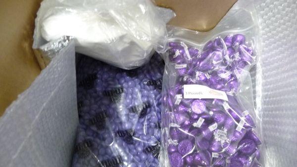 This is how my order came & candy was fresh and the perfect color for my party.