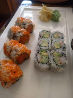 Spicy Girl Roll & CA roll- okay