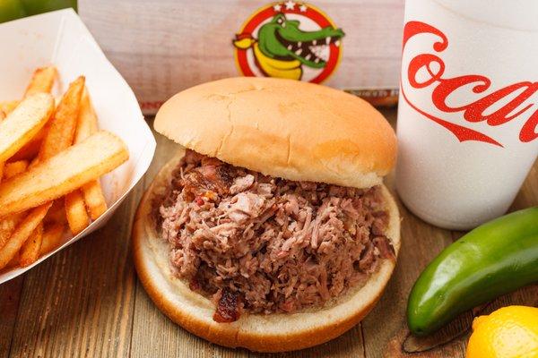 Grab-N-Geaux: Chopped Brisket Sandwich