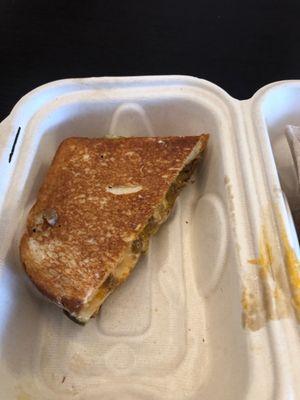 The Big Melt Grilled Cheese (I ate half already)