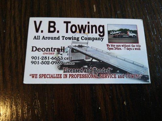 V & B Affordable Towing