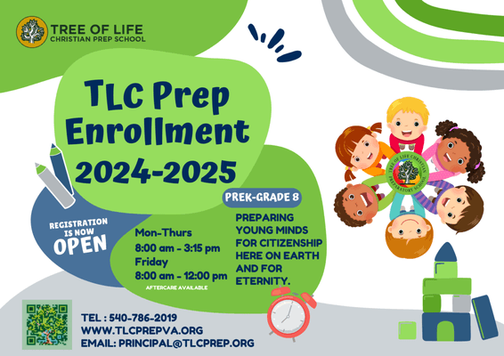 Enrollment is open for the 2024-2025 School Year!