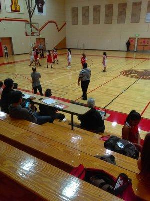 Wood bleachers are the best!